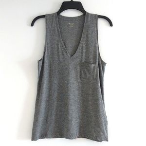 Madewell whisper cotton v-neck tank